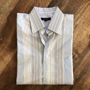 Ted Baker Short Sleeve Contrasting Stripe Button D
